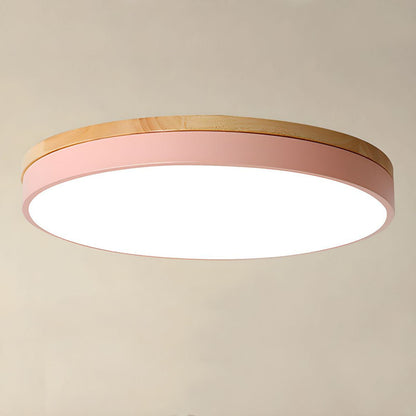 Wooden Round Ceiling Light
