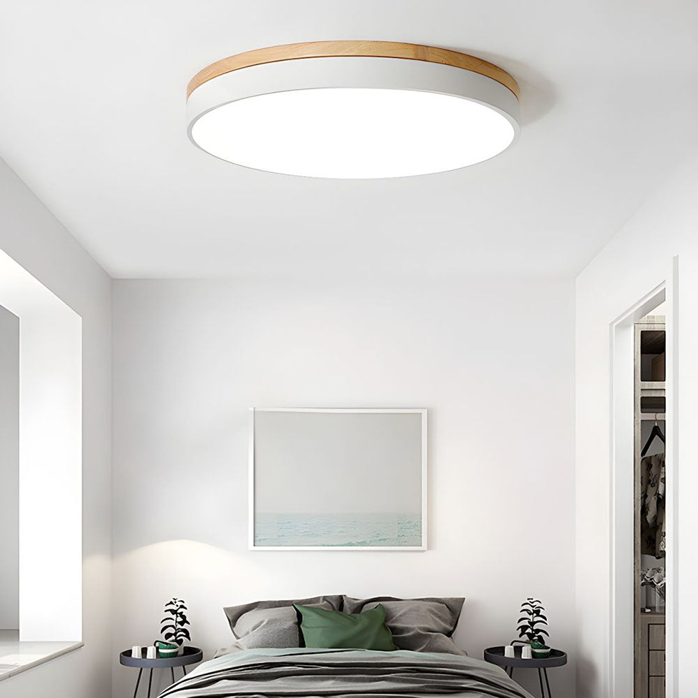 Wooden Round Ceiling Light
