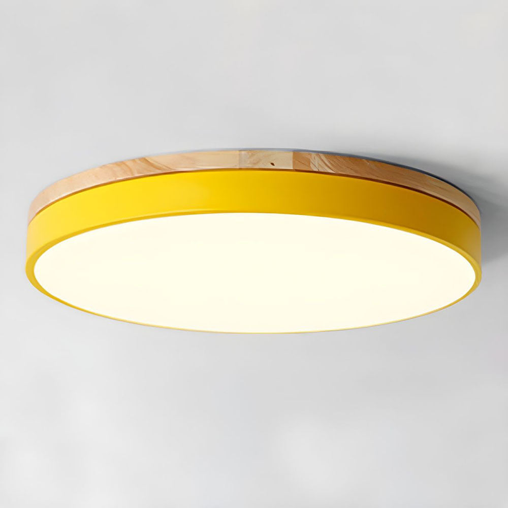 Wooden Round Ceiling Light