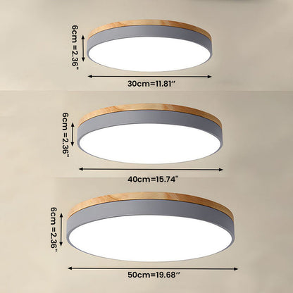Wooden Round Ceiling Light