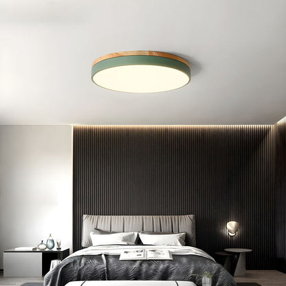 Wooden Round Ceiling Light
