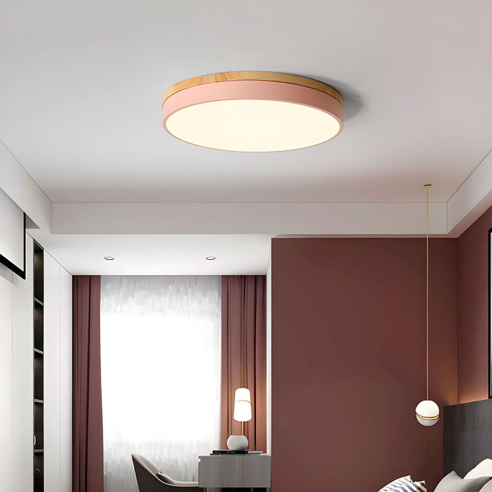 Wooden Round Ceiling Light