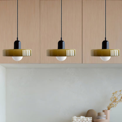 Sleek Glass Dining Lamp