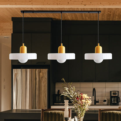 Triple Glass Pendant Light