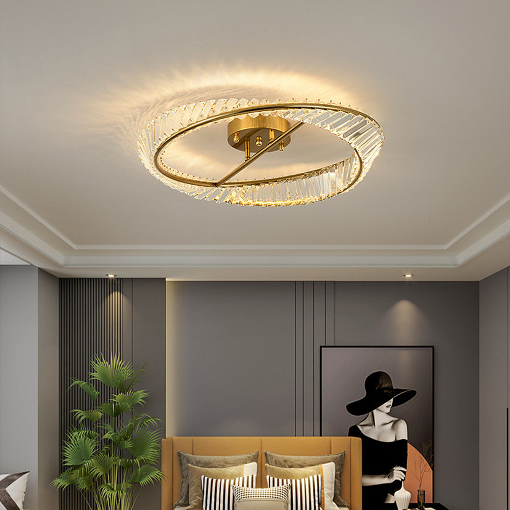 Crystal Glow Ceiling Light