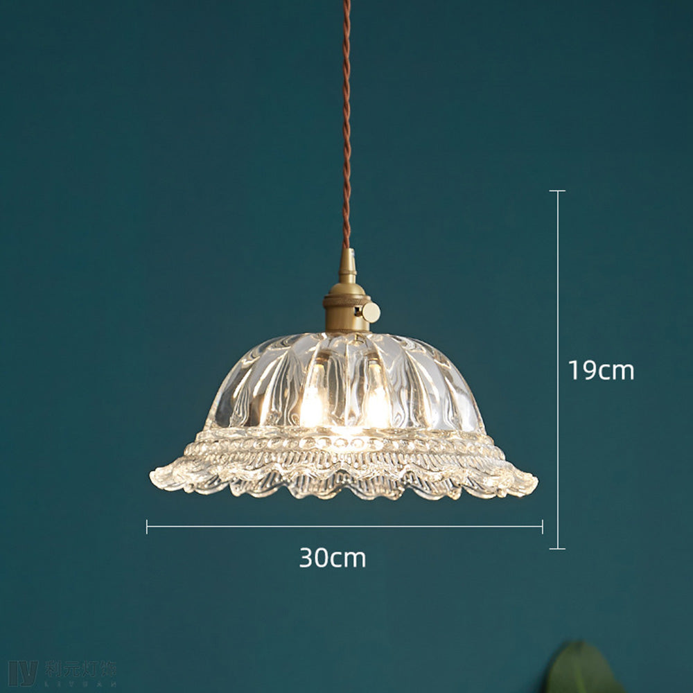 Clear Glass Hanging Lamp for Islands