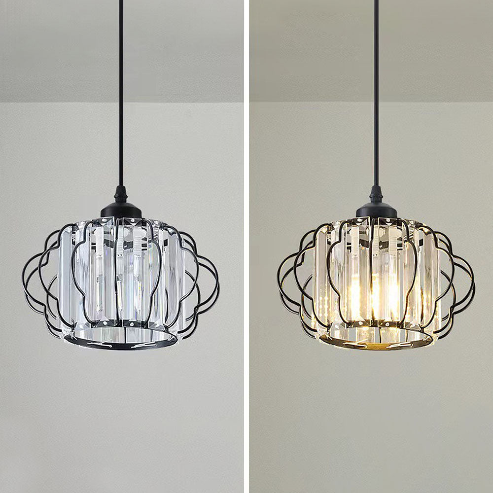 Gold Crystal Flush Ceiling Light