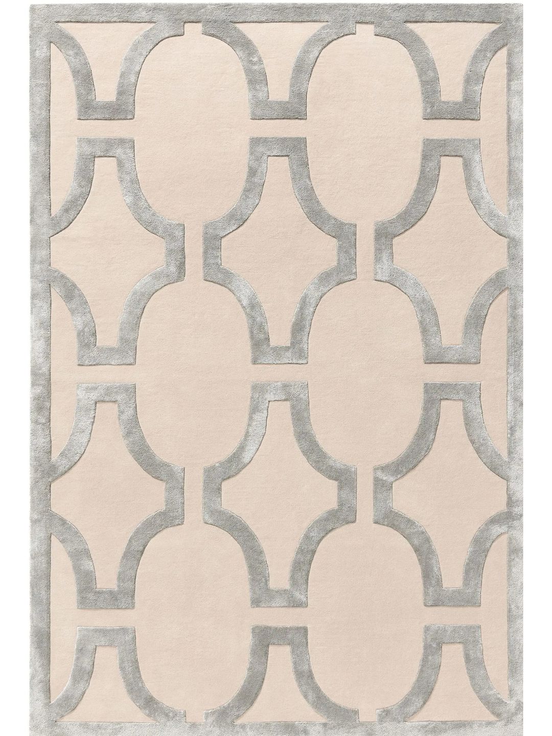 Cream wool rug living room design