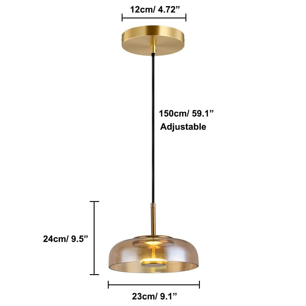 Contemporary Glass Shade Pendant