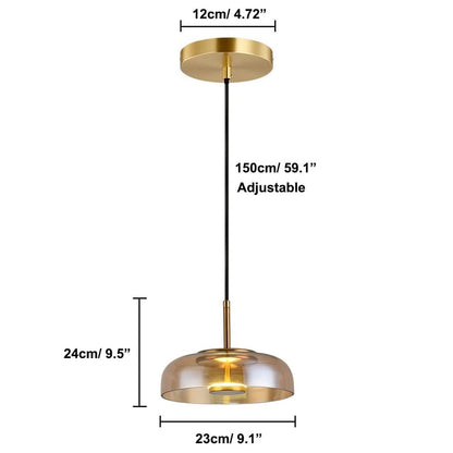 Contemporary Glass Shade Pendant