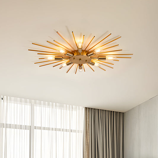 Metallic Spider Arm Ceiling Light