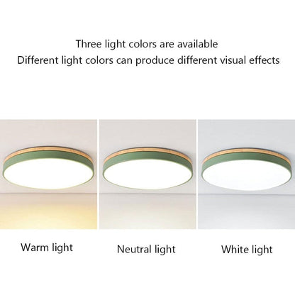 Wooden Round Ceiling Light