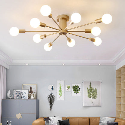 Gold Iron Bedroom Chandelier