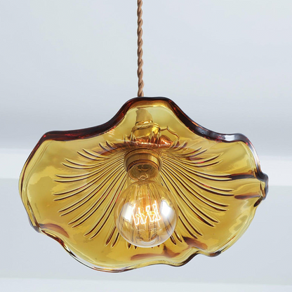 Floral Glass Pendant Lamp