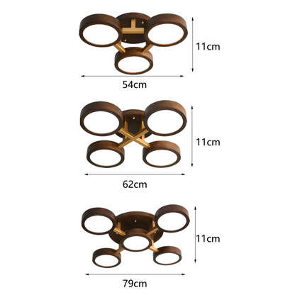 Wood Frame LED Ceiling Light