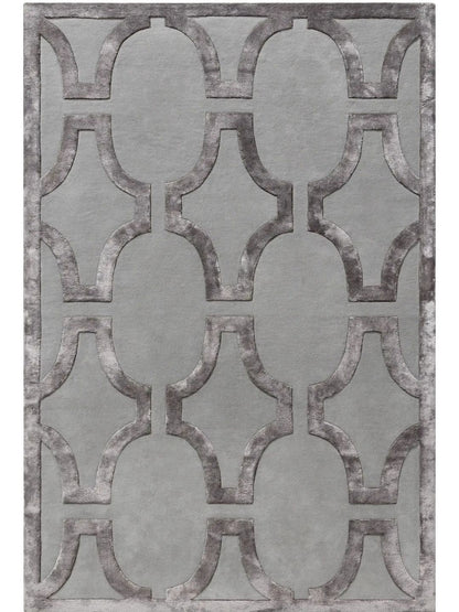 Cream wool rug living room design