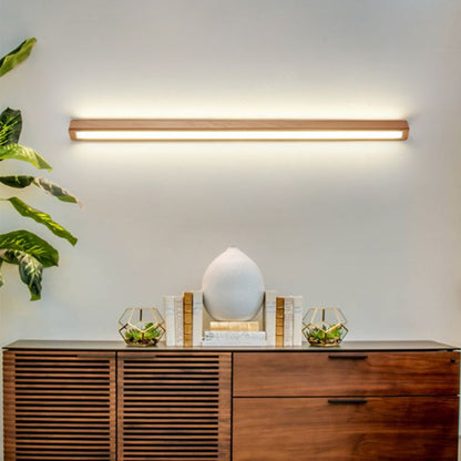 Modern Wooden Linear Wall Light