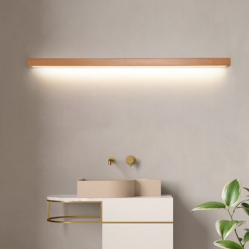 Modern Wooden Linear Wall Light