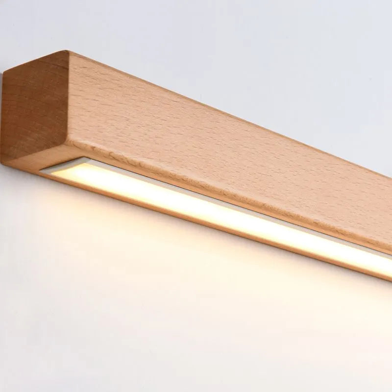Modern Wooden Linear Wall Light