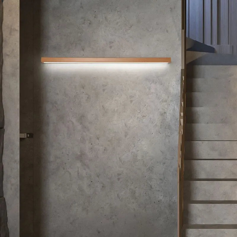 Modern Wooden Linear Wall Light