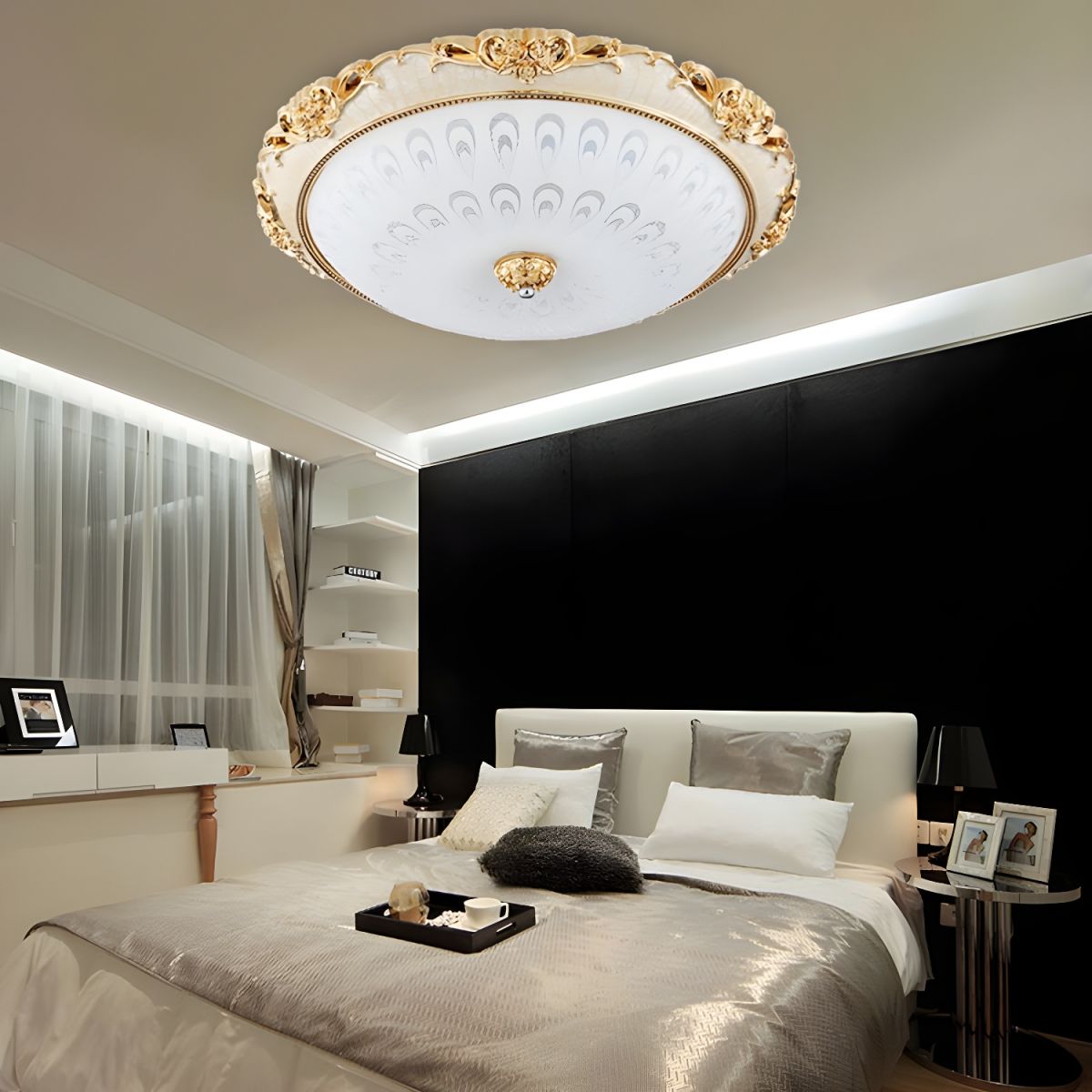 Flush Dome Ceiling Light