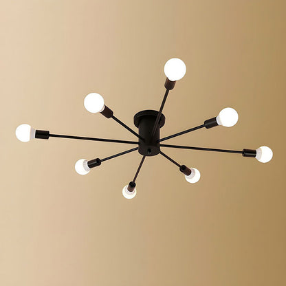 Gold Iron Bedroom Chandelier