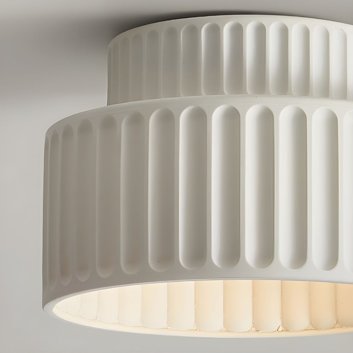 Vintage Fabric Drum Ceiling Lamp