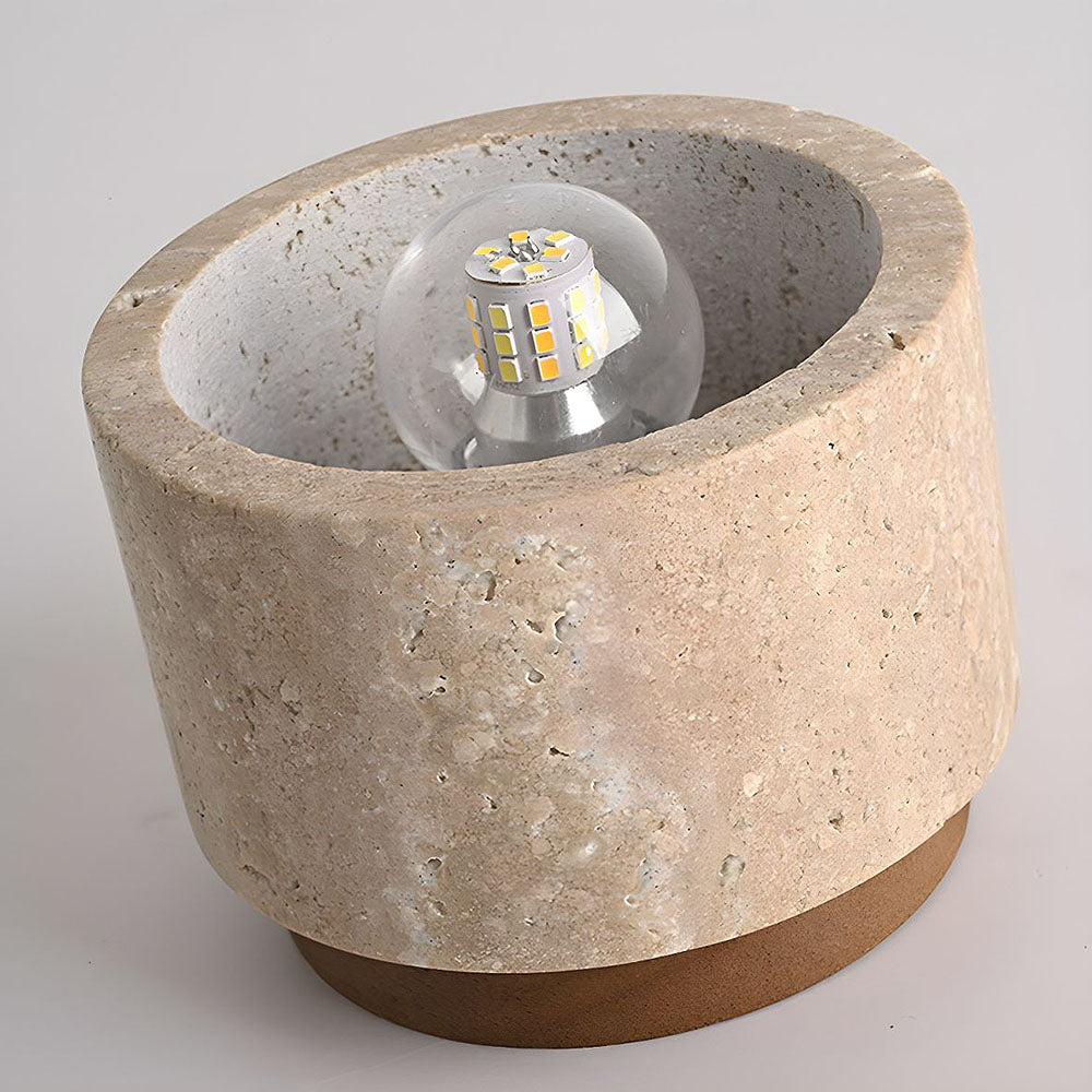 Cylindrical Wood Ceiling Light