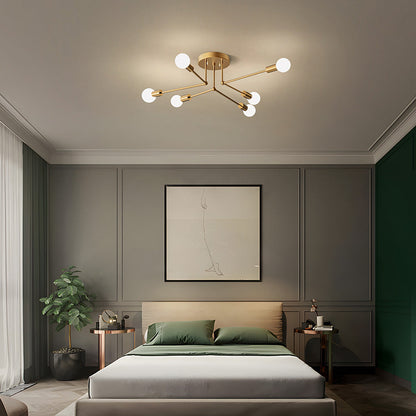 Gold Cluster Iron Ceiling Light
