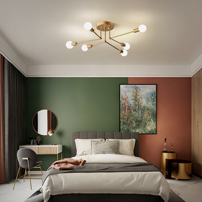 Gold Cluster Iron Ceiling Light