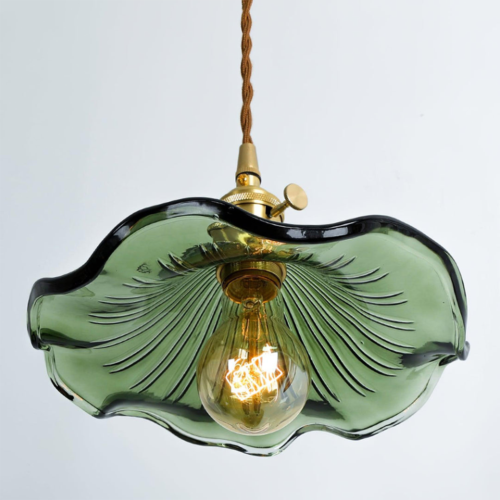 Floral Glass Pendant Lamp