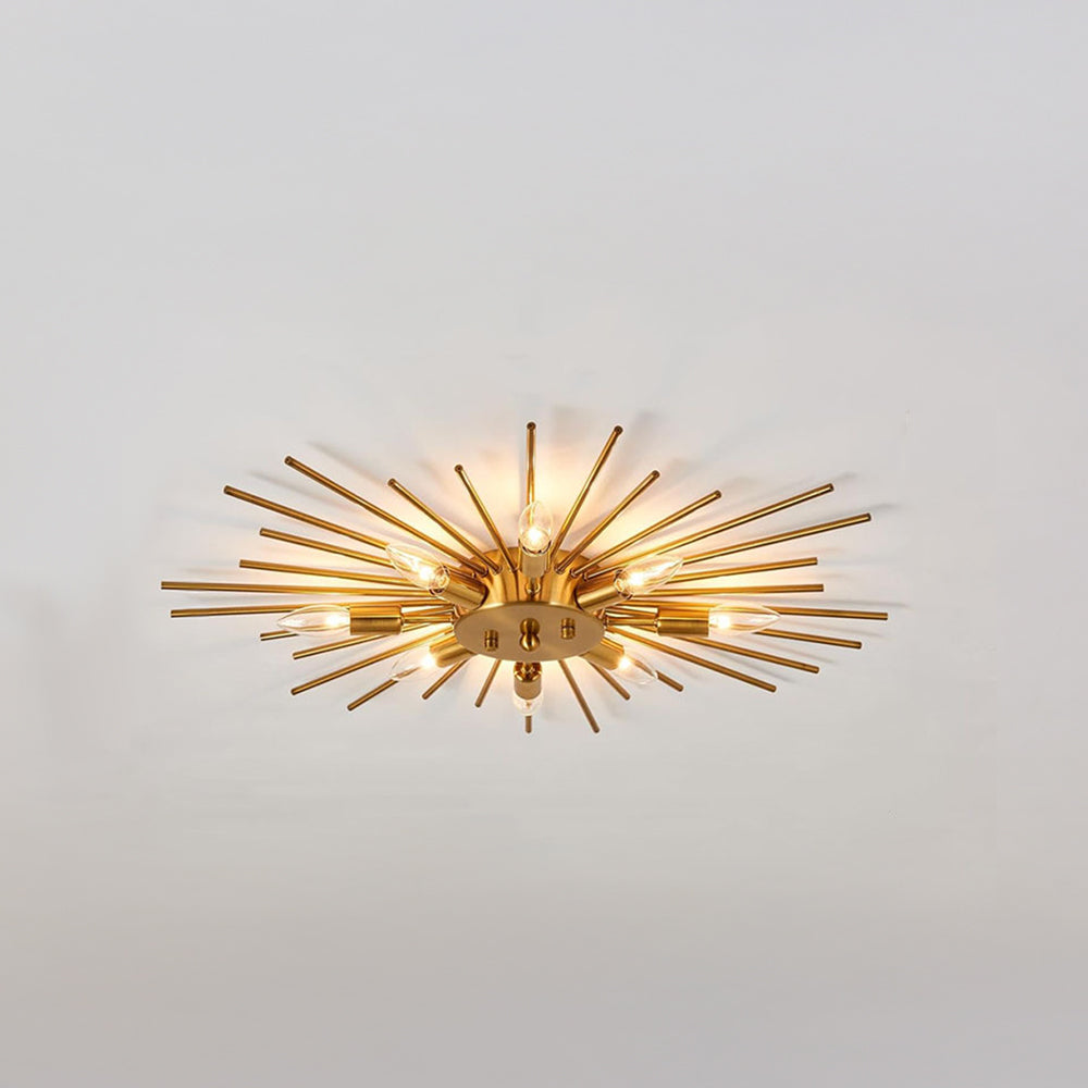 Metallic Spider Arm Ceiling Light