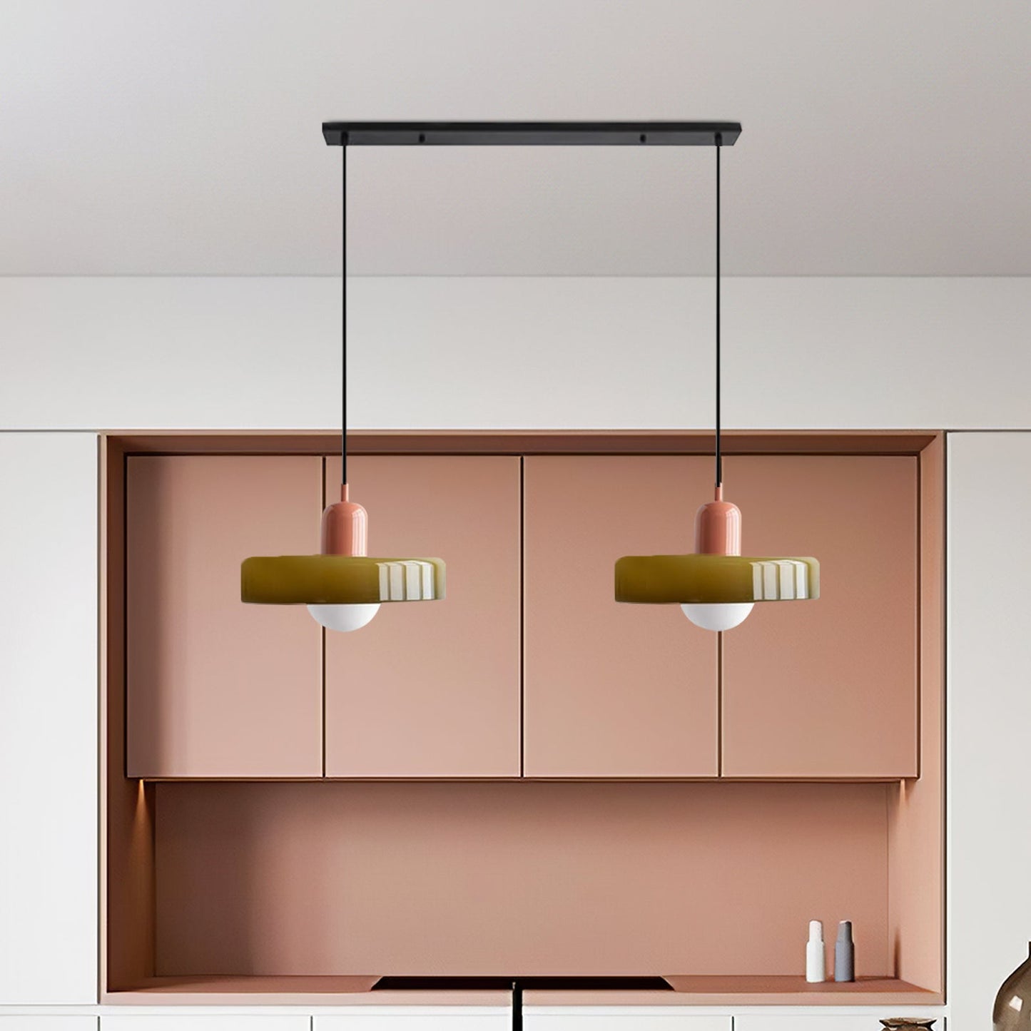 Sleek Glass Dining Lamp