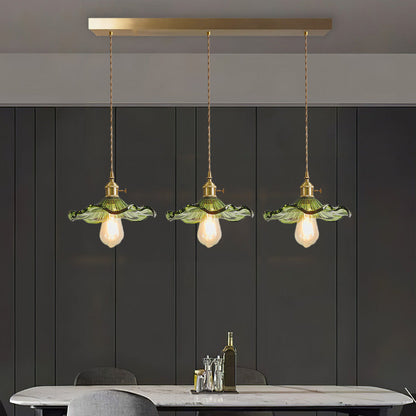 Floral Glass Pendant Lamp