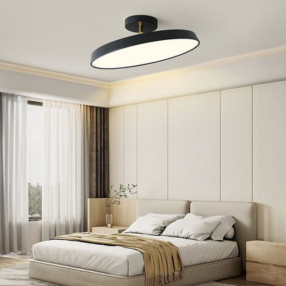 White Semi-Flush LED Light