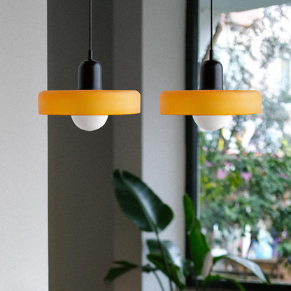 Bauhaus Stained Glass Pendant