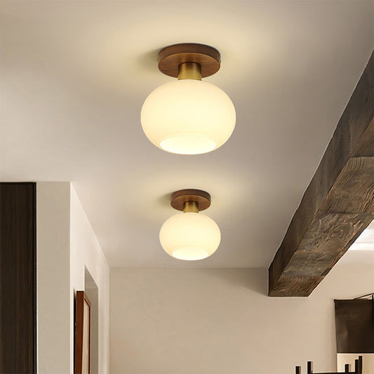 Walnut Minimalist Ceiling Light