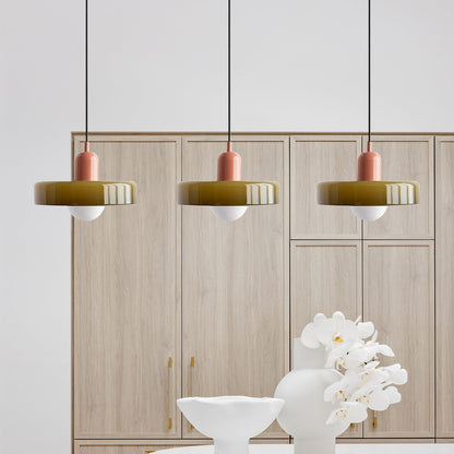Sleek Glass Dining Lamp