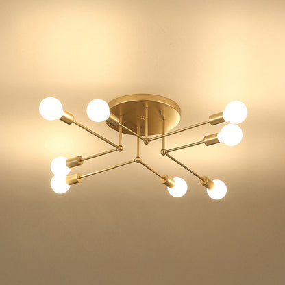Gold Cluster Iron Ceiling Light