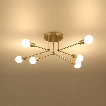 Gold Cluster Iron Ceiling Light