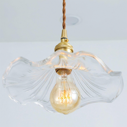 Floral Glass Pendant Lamp