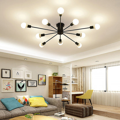 Gold Iron Bedroom Chandelier