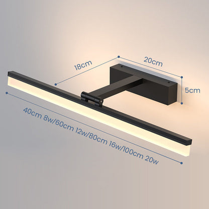 Sleek Black Mirror Light