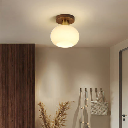 Walnut Minimalist Ceiling Light