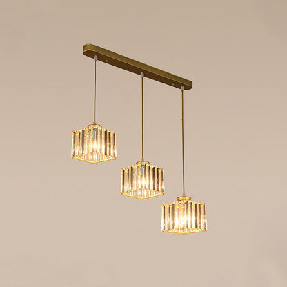 Multi-Light Crystal Island Pendant