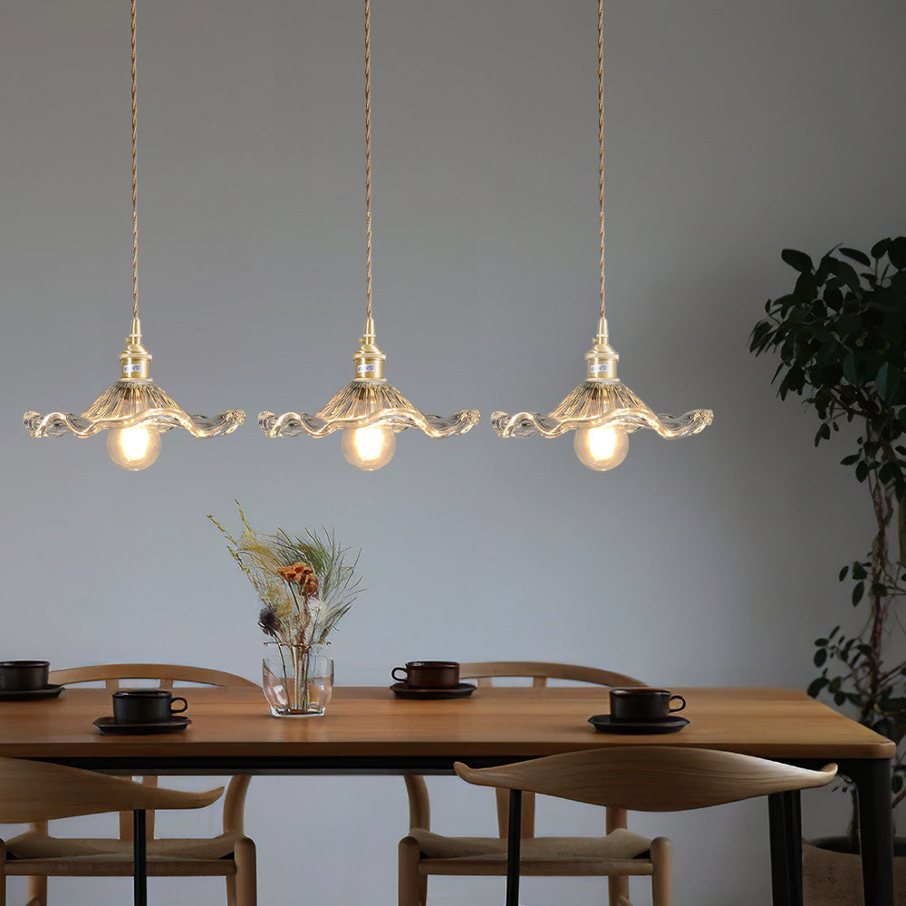 Floral Glass Pendant Lamp