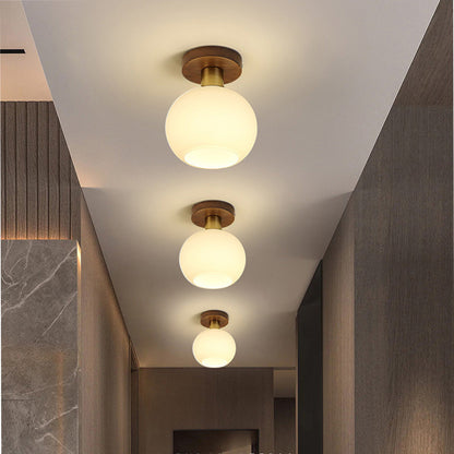 Walnut Minimalist Ceiling Light
