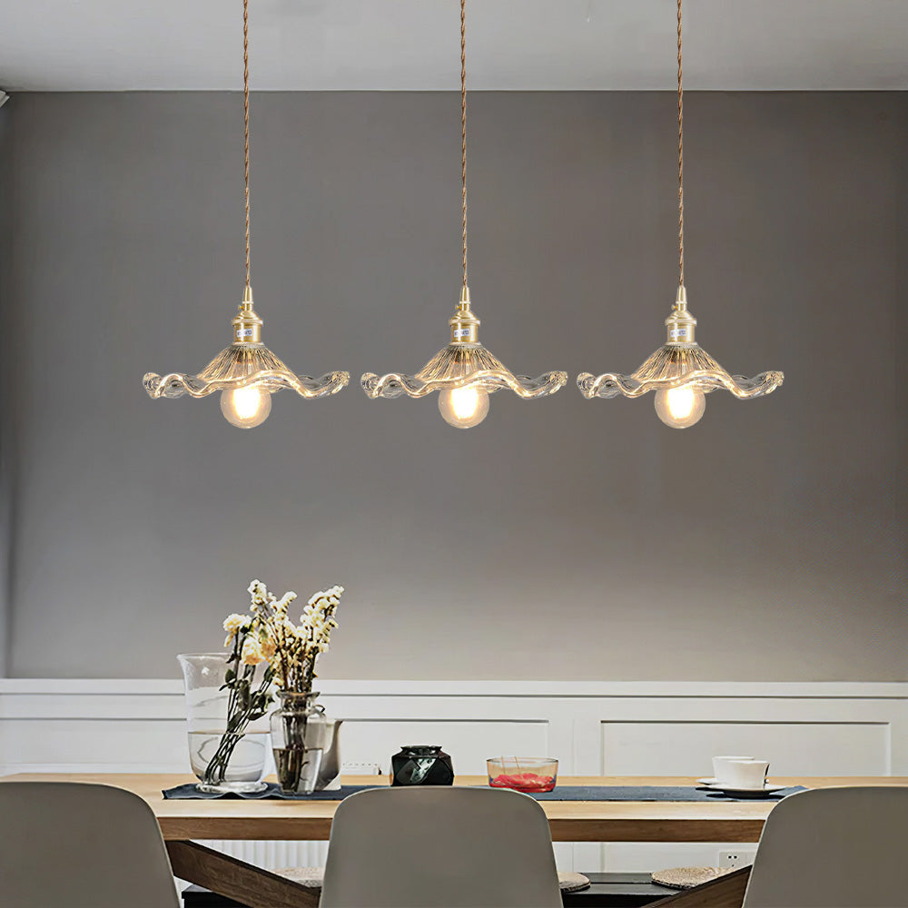 Floral Glass Pendant Lamp