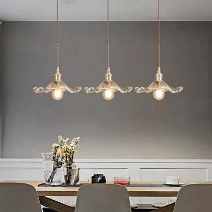 Floral Glass Pendant Lamp