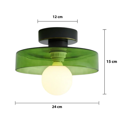 Modern ceiling light in Bauhaus style